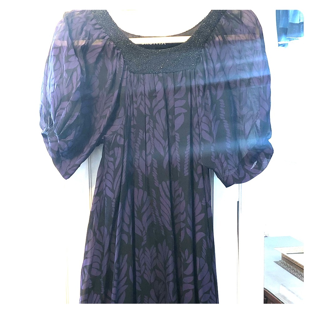 Beautiful cocktail dress embellished neck